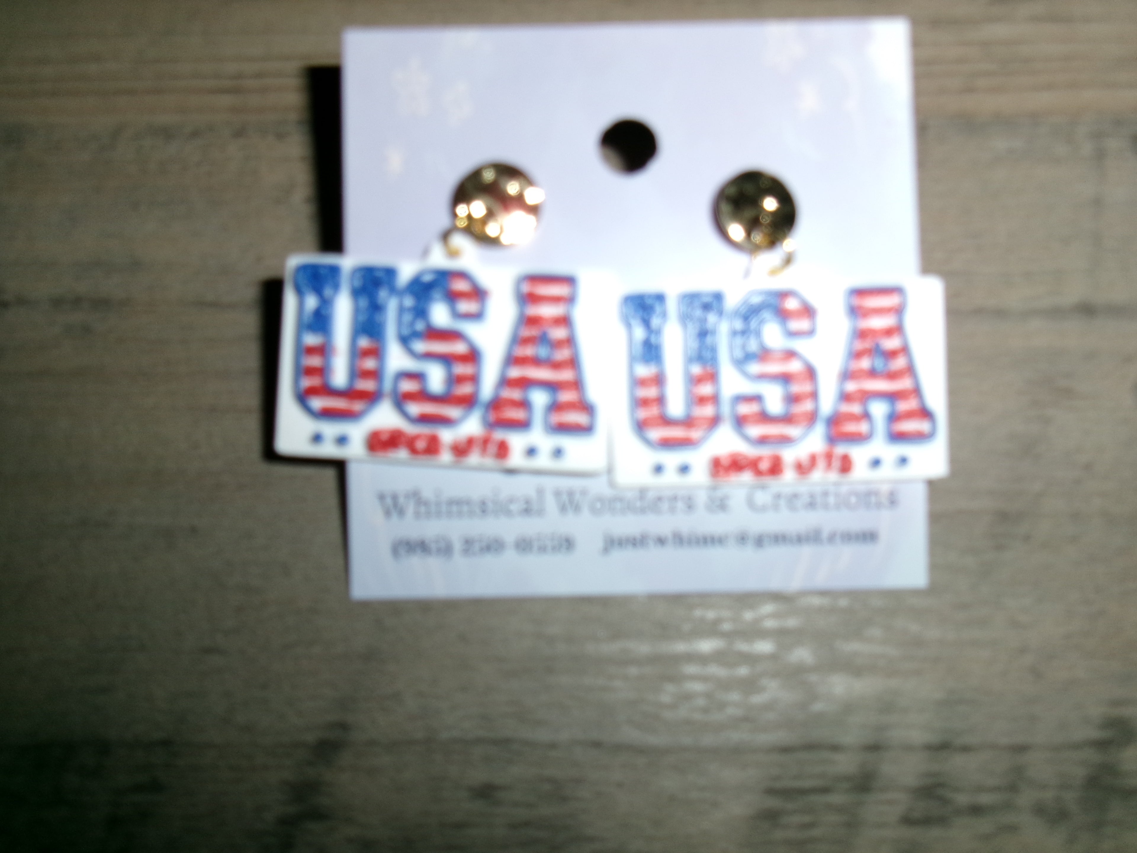 USA Earring and Keychain 3D Files