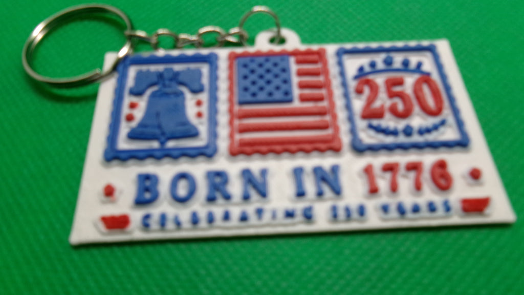 1776 Stamp Shaped Earrings and Keychain 3D files