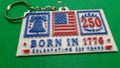 1776 Stamp Shaped Earrings and Keychain 3D files
