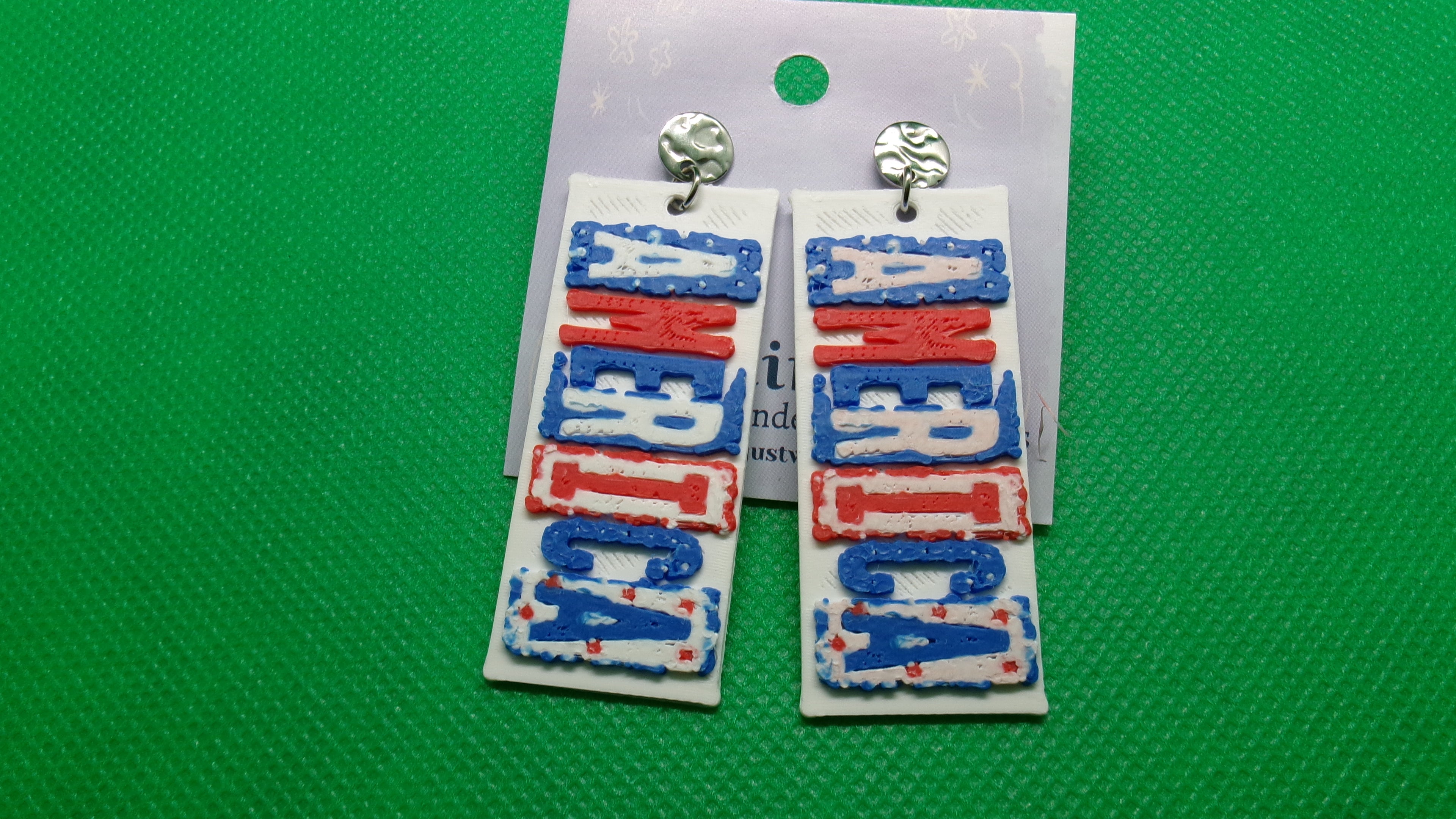 America Earrings and Keychain 3D file