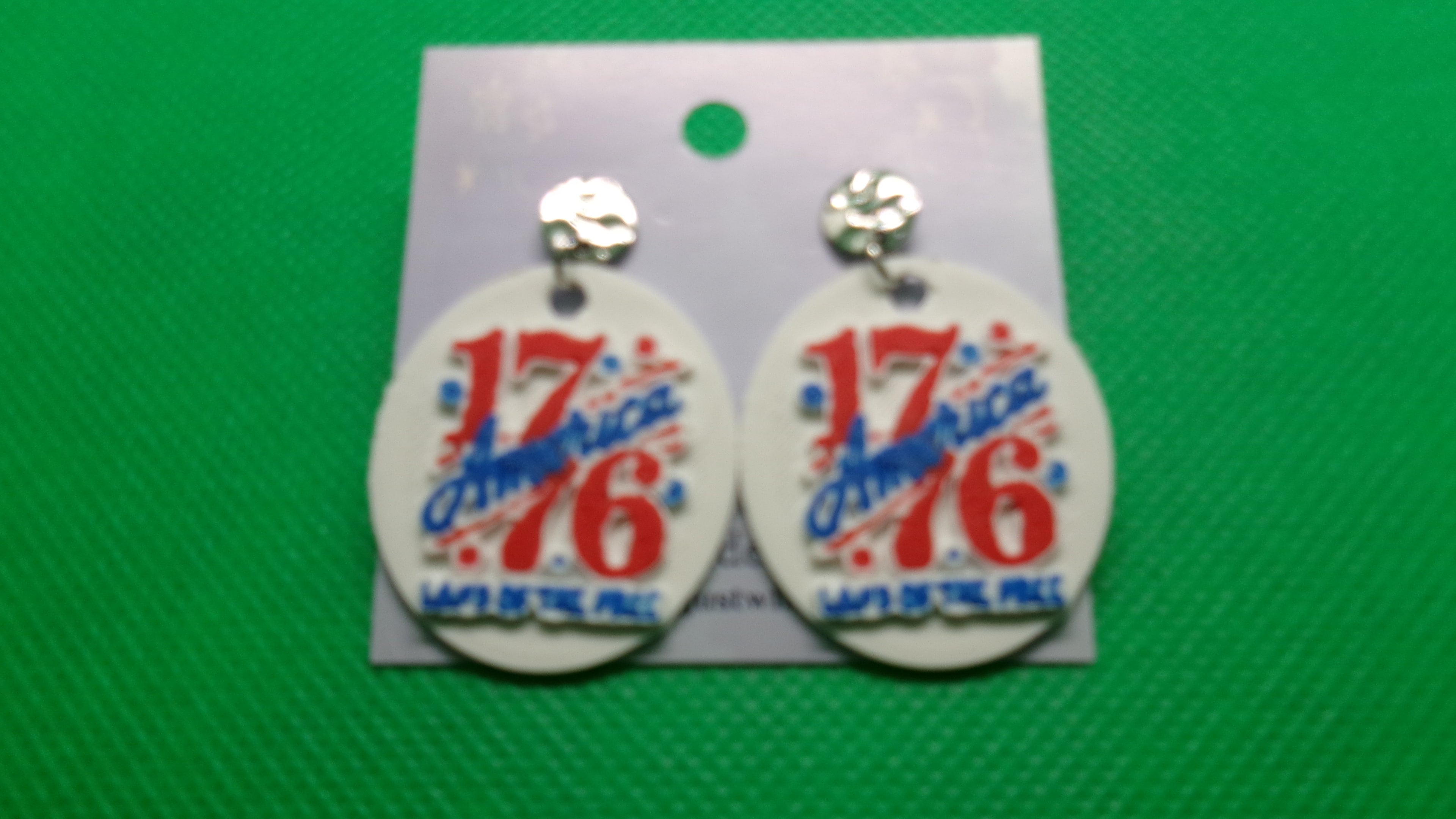 1776 America Earrings and Keychains