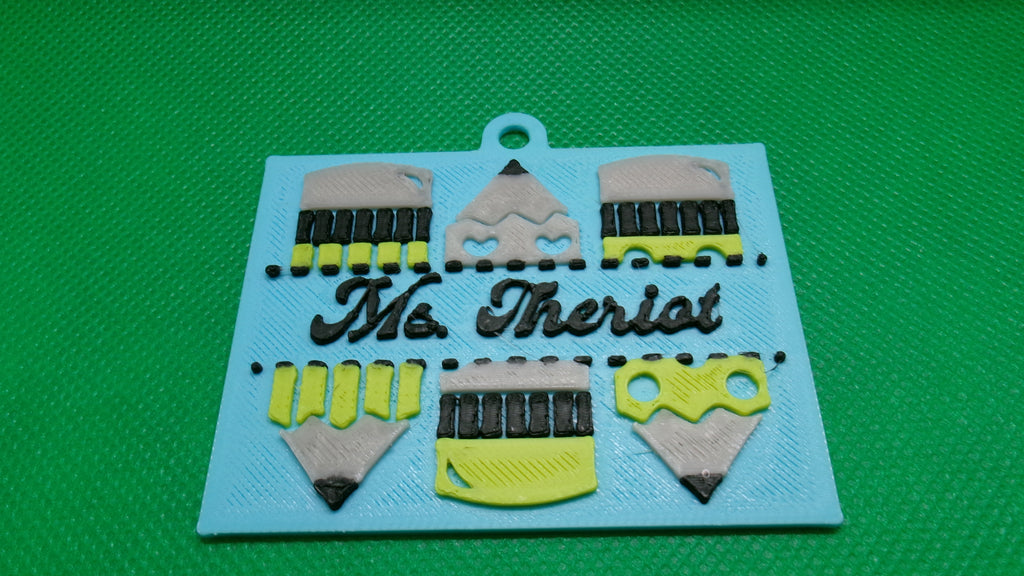 Custom Made Earrings and Keychain (for anyone in education)