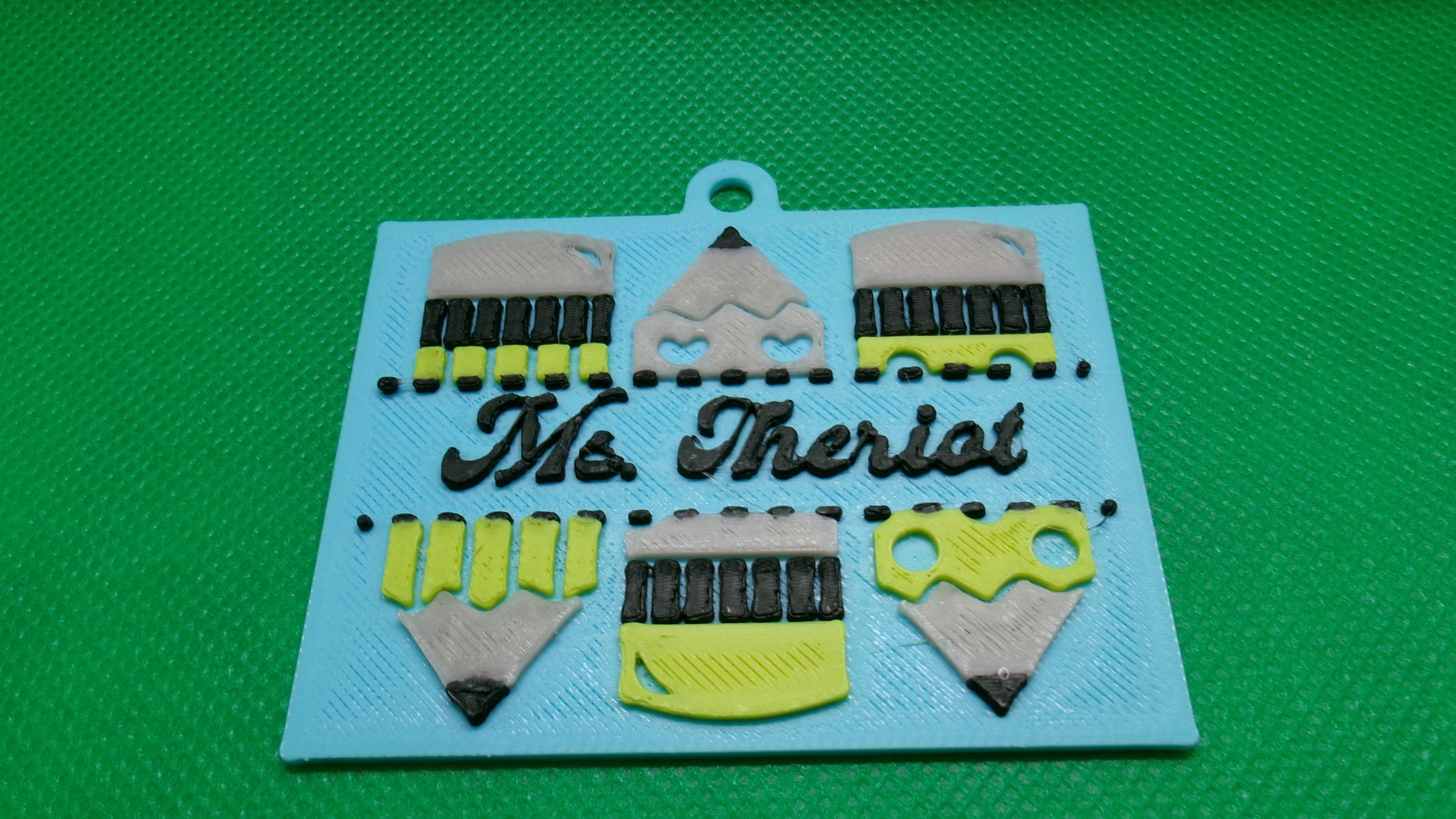 Custom Made Earrings and Keychain (for anyone in education)