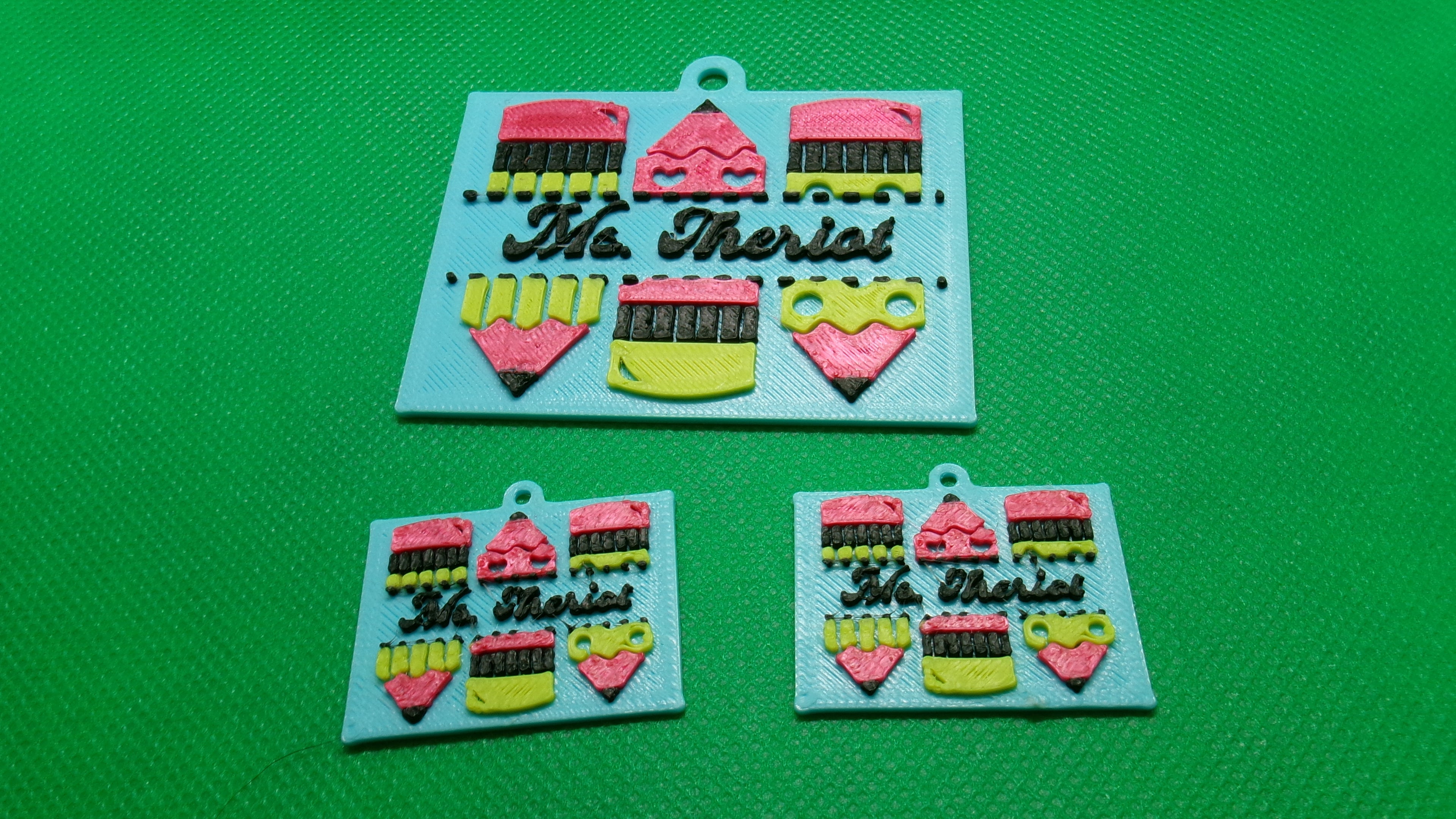 Custom Made Earrings and Keychain (for anyone in education)