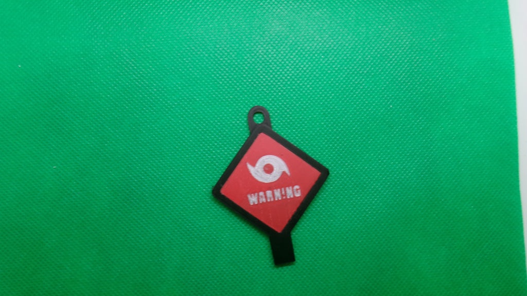 Hurricane Warning sign Keychain and Earrings 3D Files